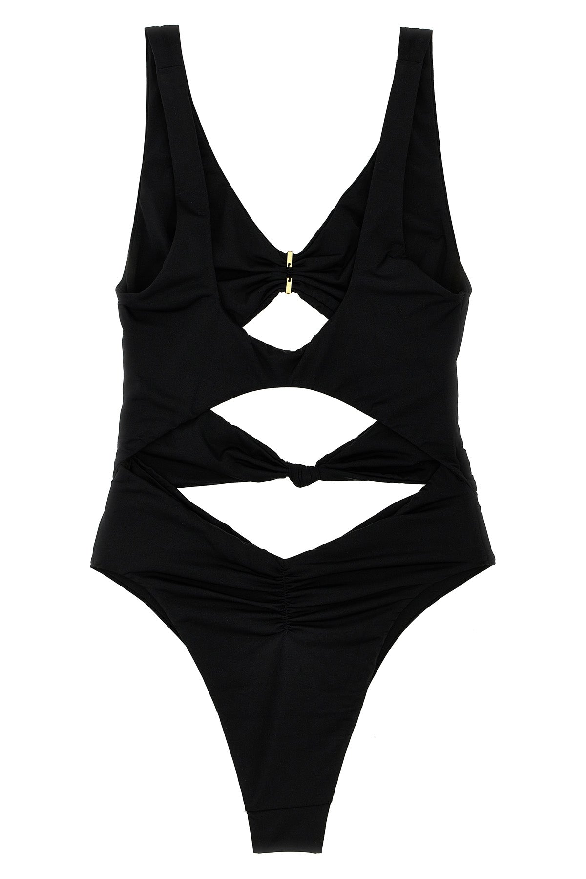 ELISABETTA FRANCHI 38 one-piece swimsuit in shiny lycra