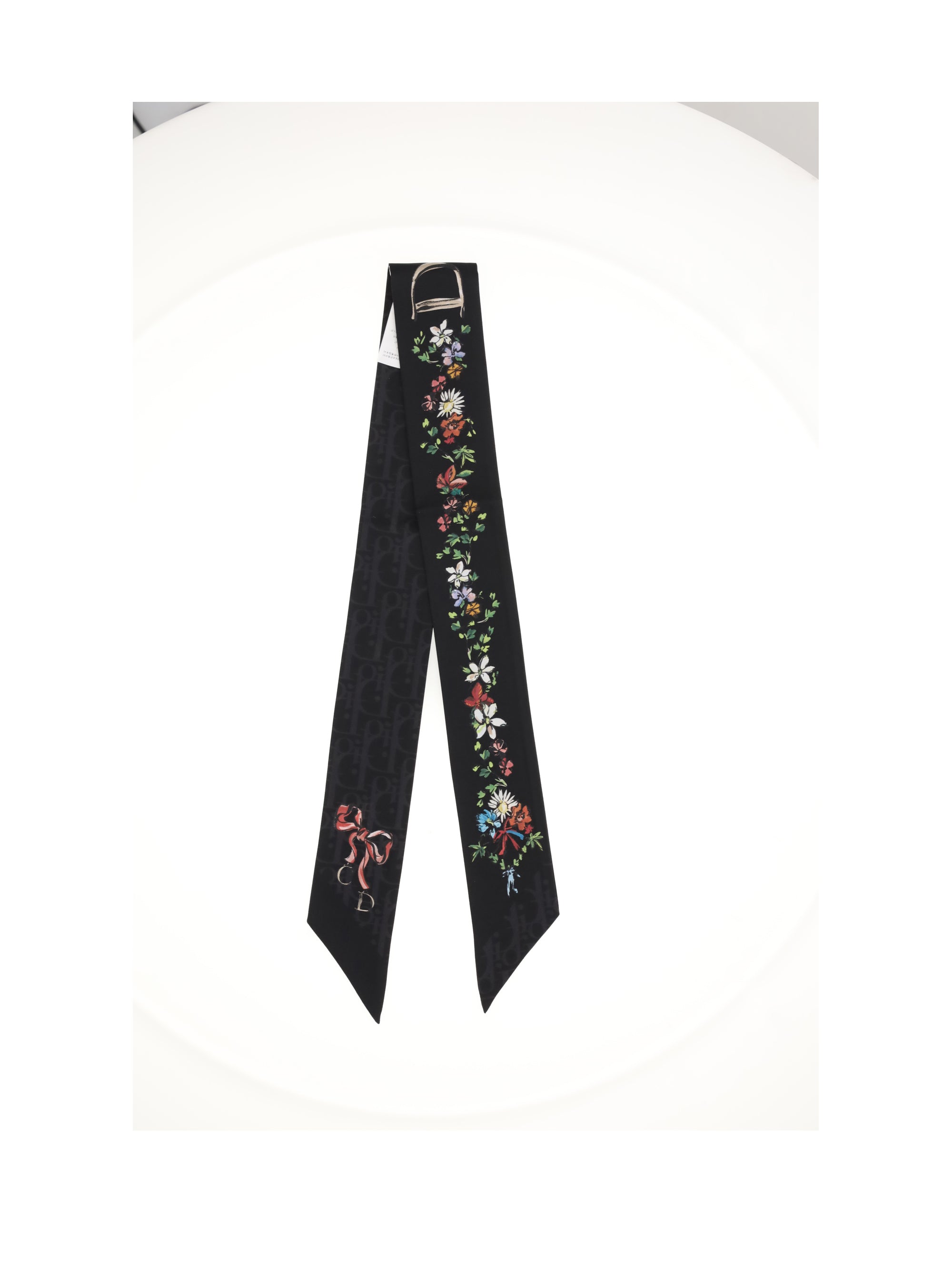 DIOR OS mitzah arabesque oblique scarf