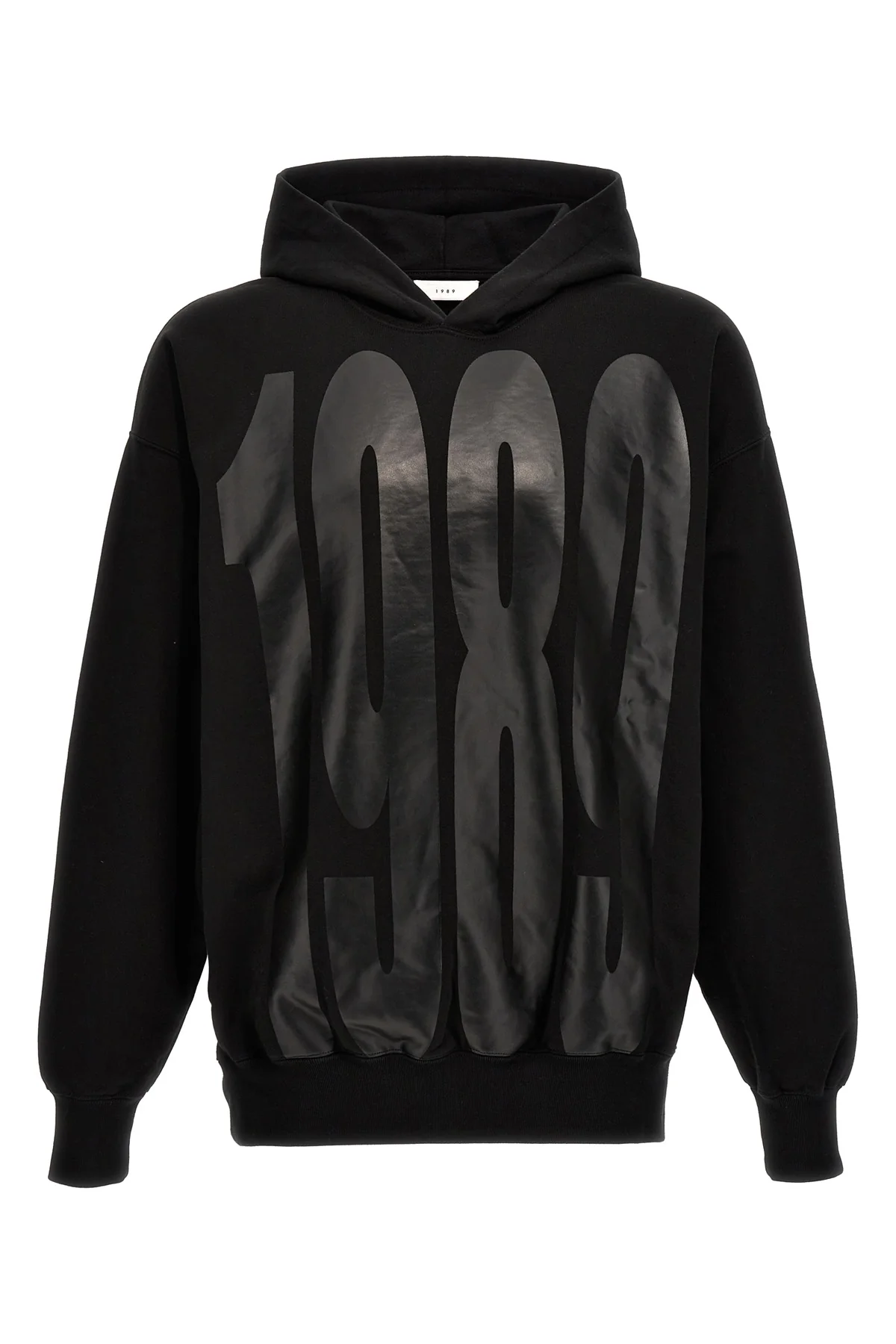 1989 faded logo cotton hoodie