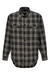 check-print cotton flannel shirt