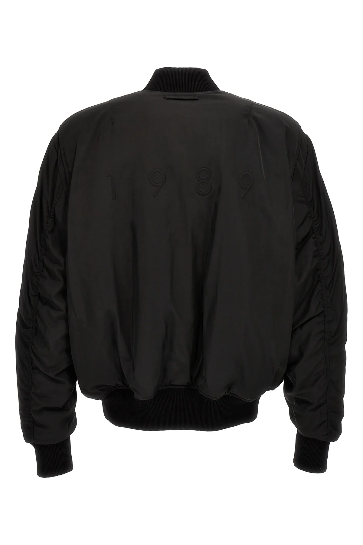 padded nylon bomber jacket