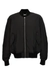 padded nylon bomber jacket