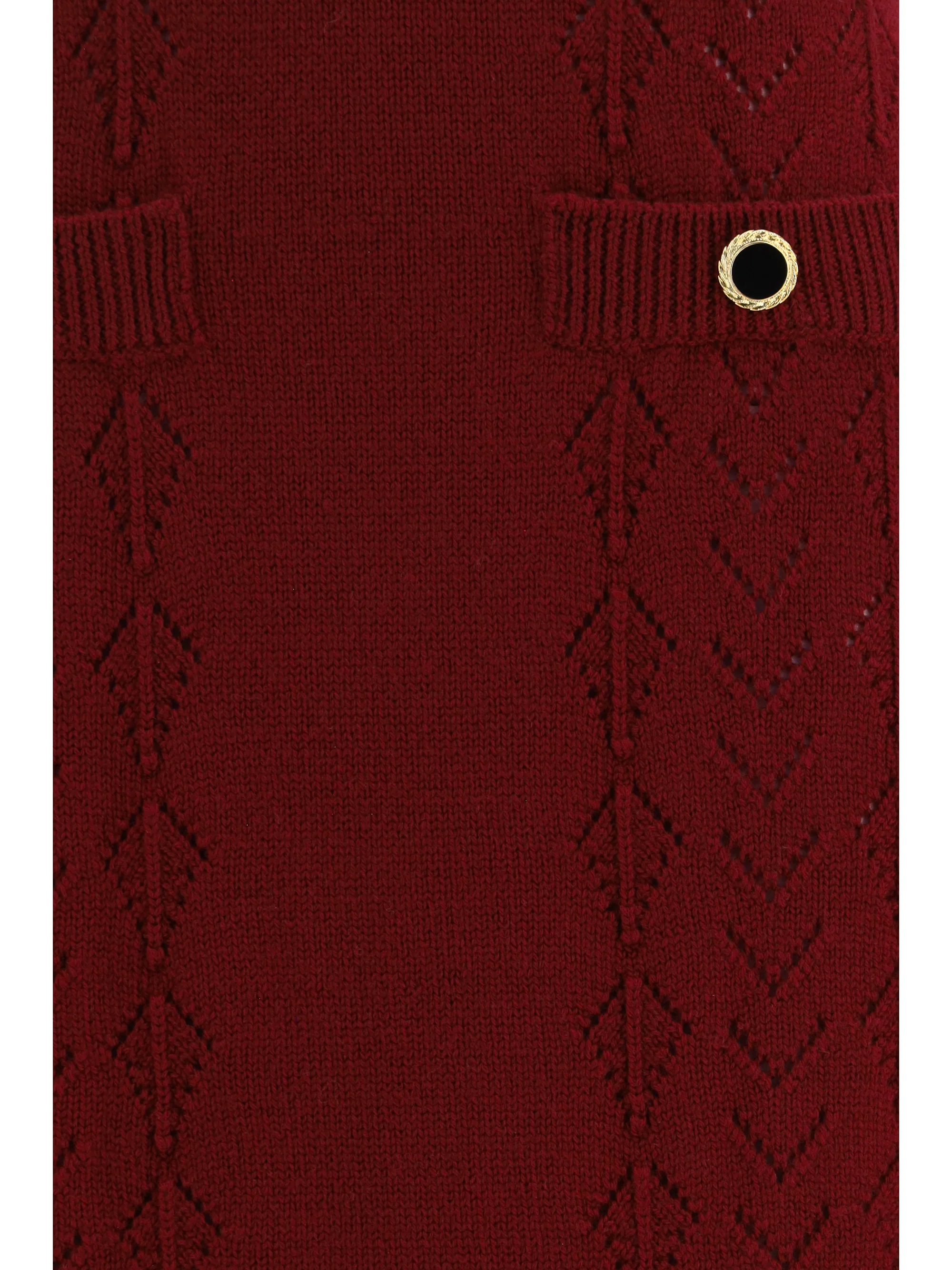 merino wool midi skirt