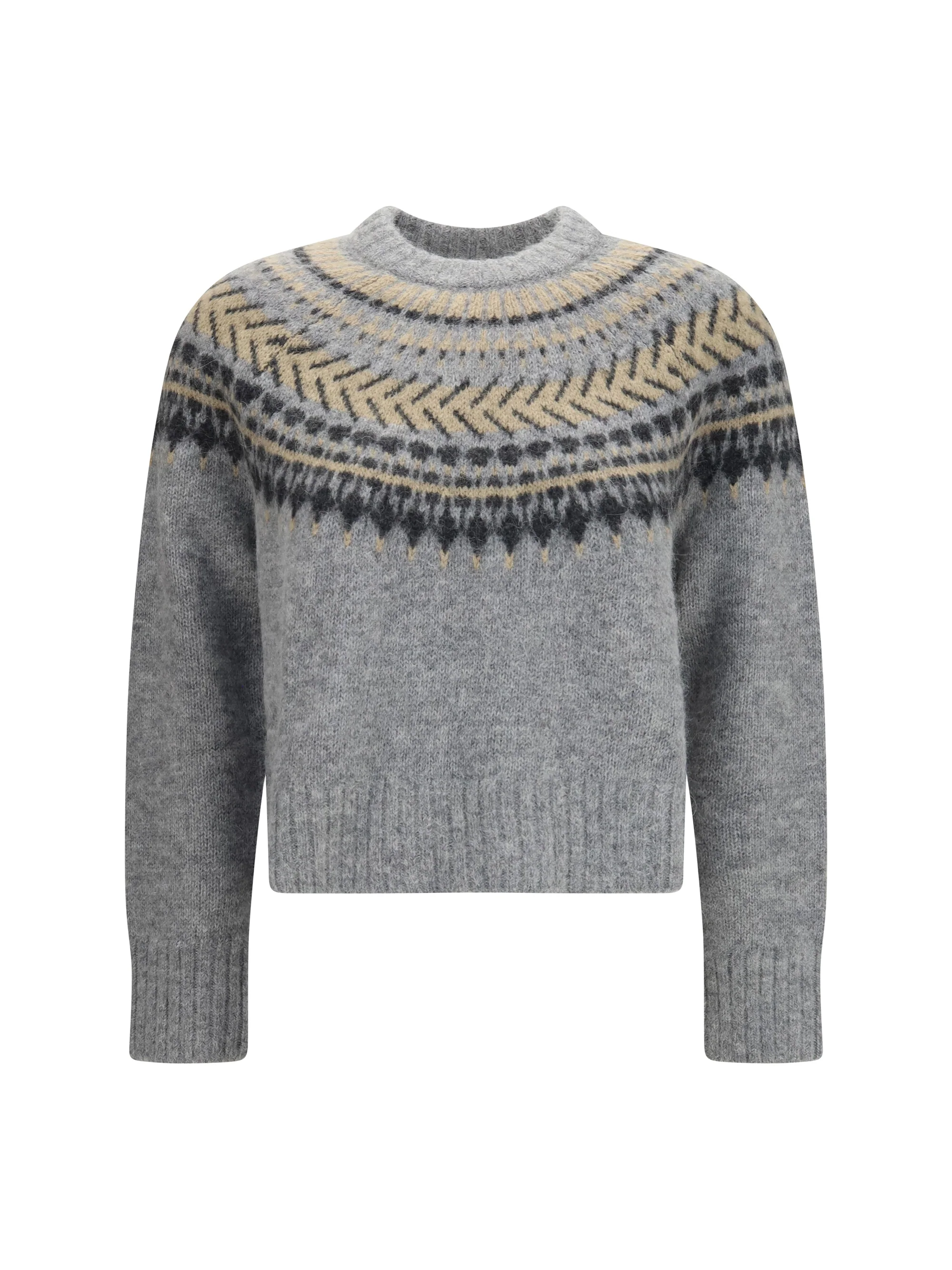 annette fair isle crewneck jumper