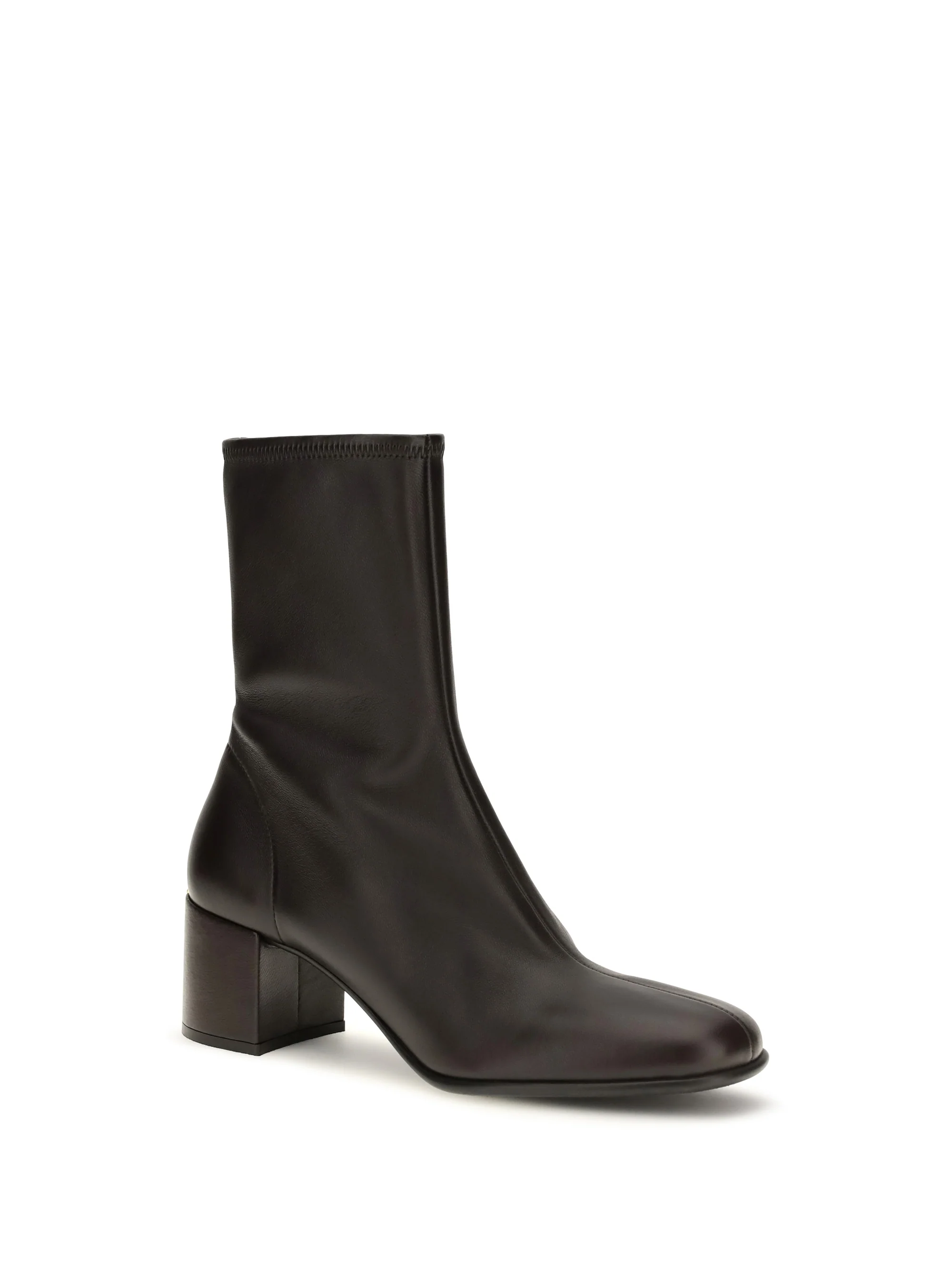 PRADA 39 stretch nappa leather ankle boots