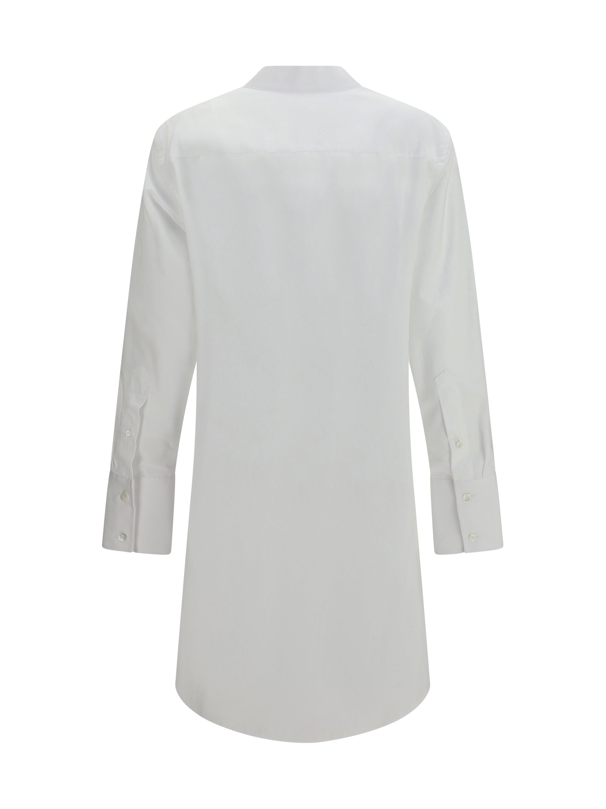 raw-edge cotton mini dress