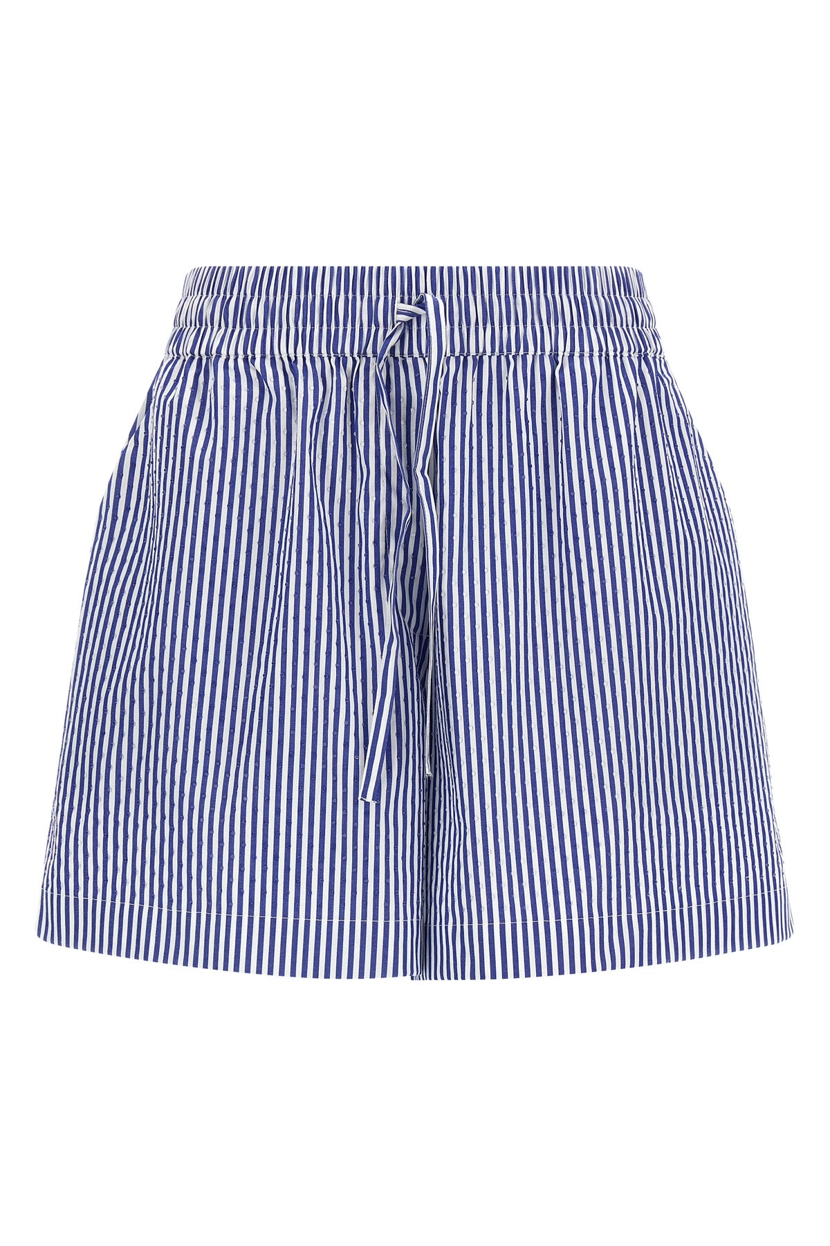 P.A.R.O.S.H. M cashine striped cotton poplin shorts