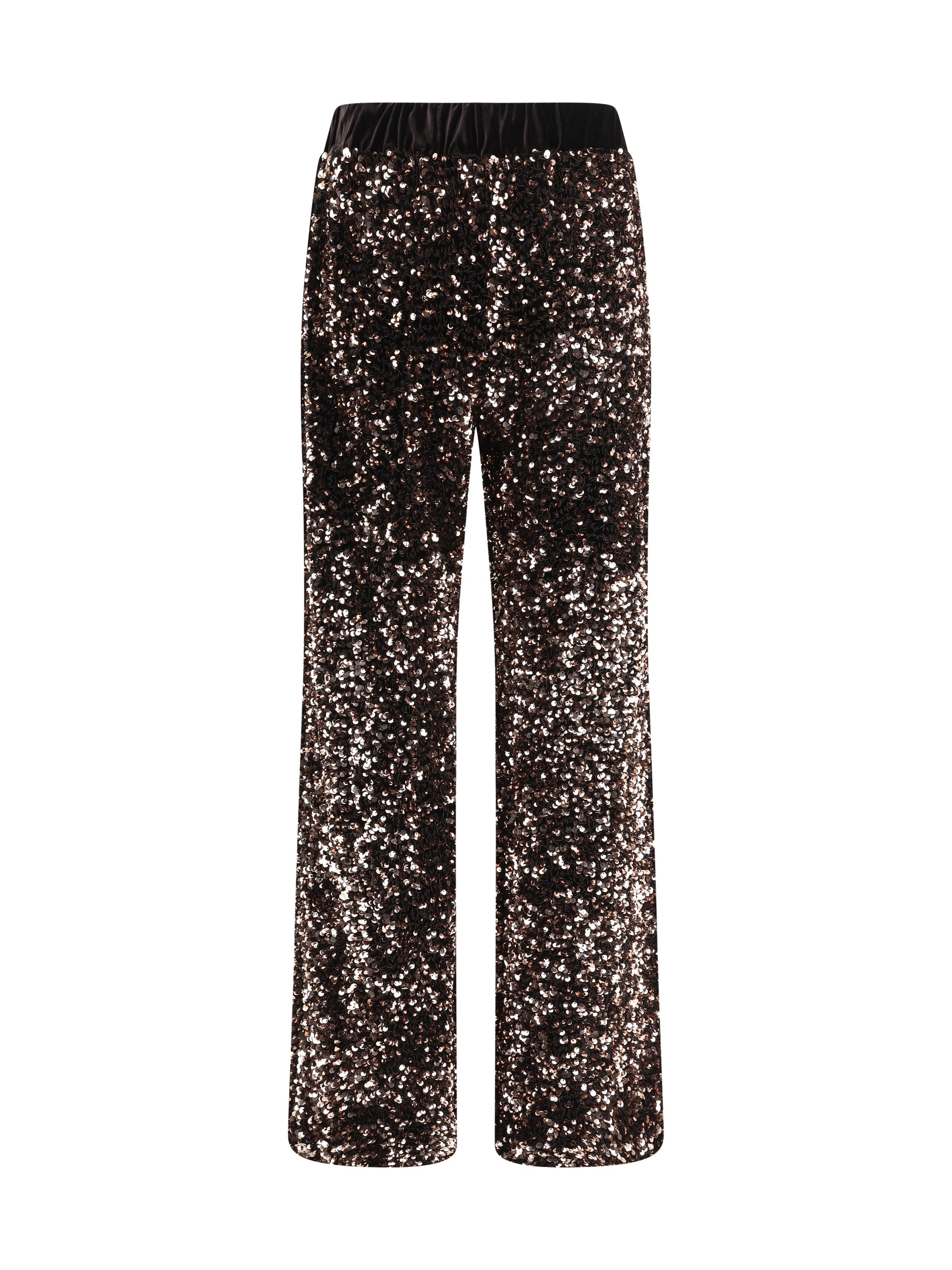 ELLA 40 velvet pants with sequins