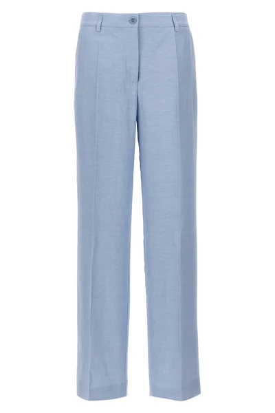 viscose linen blend pants