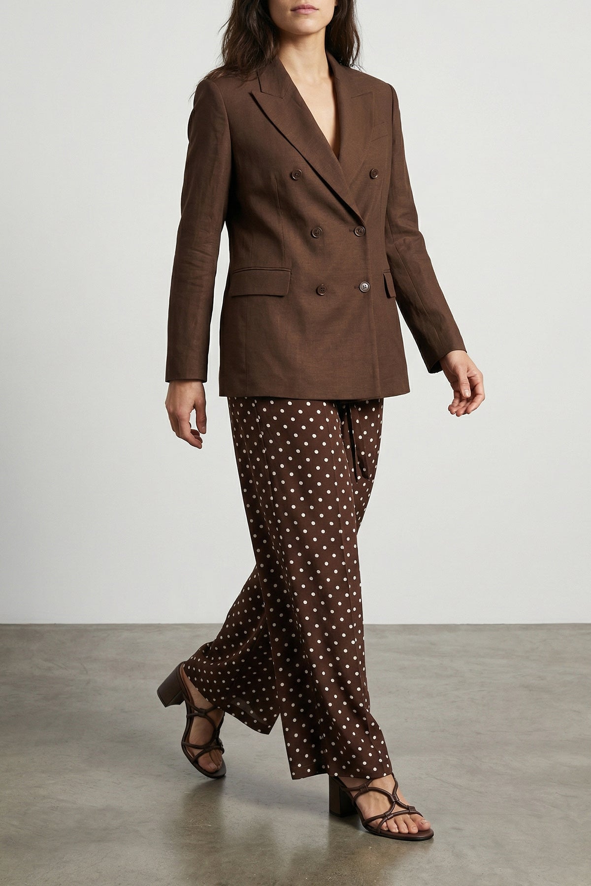 P.A.R.O.S.H. M sbillo polka dot print silk trousers