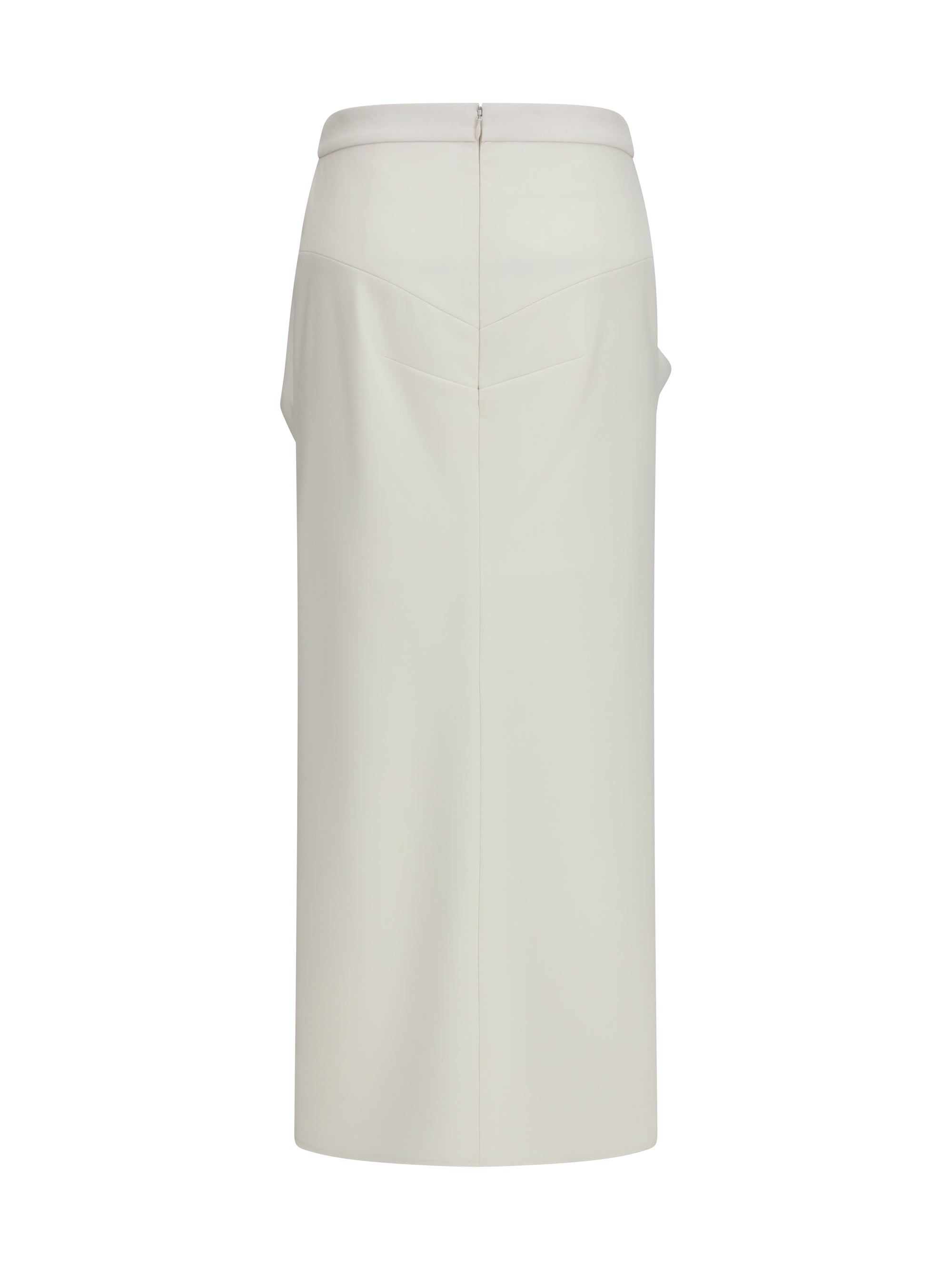 long draped wool and mohair skirt