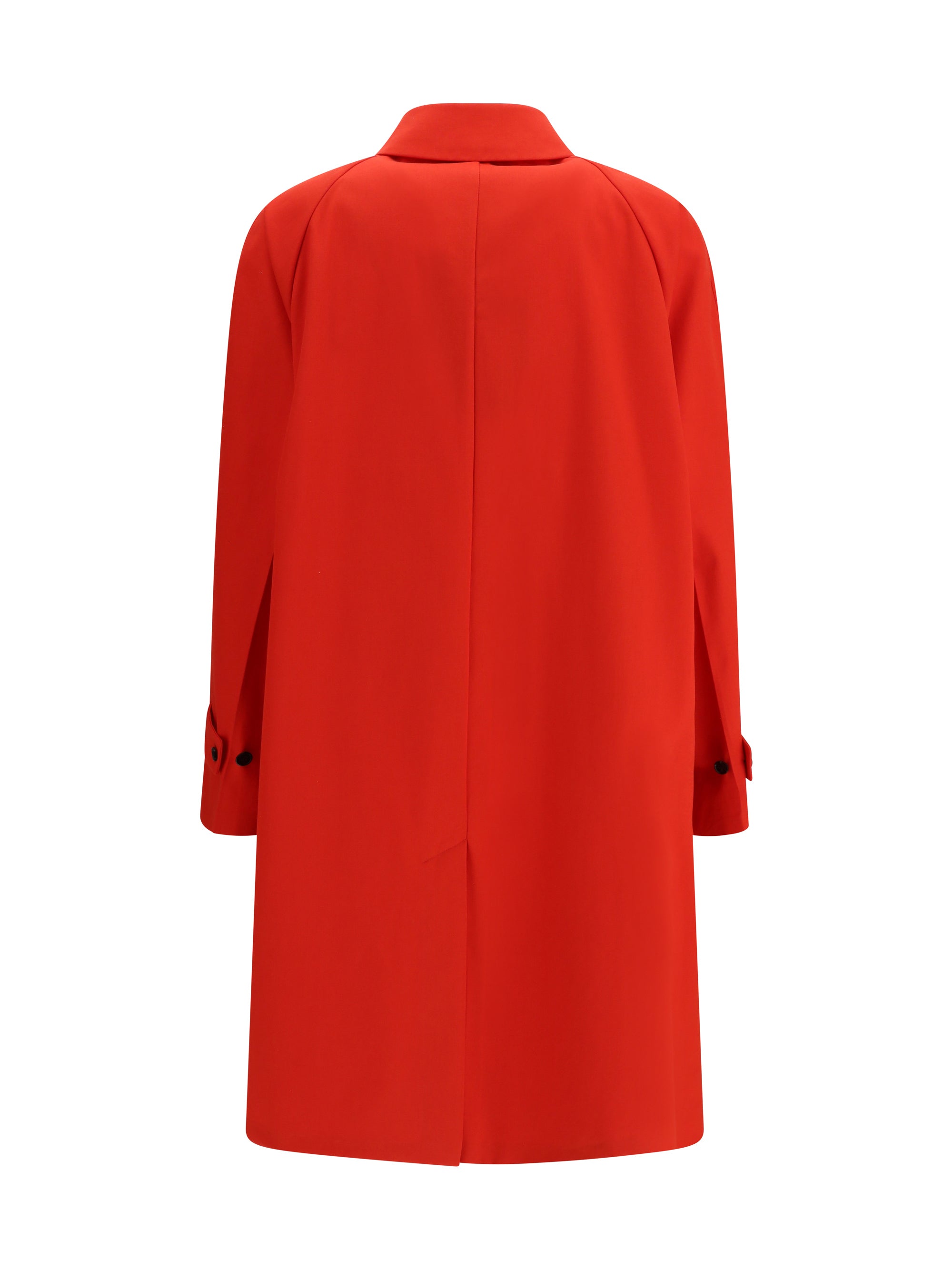 cotton gabardine coat with classic collar
