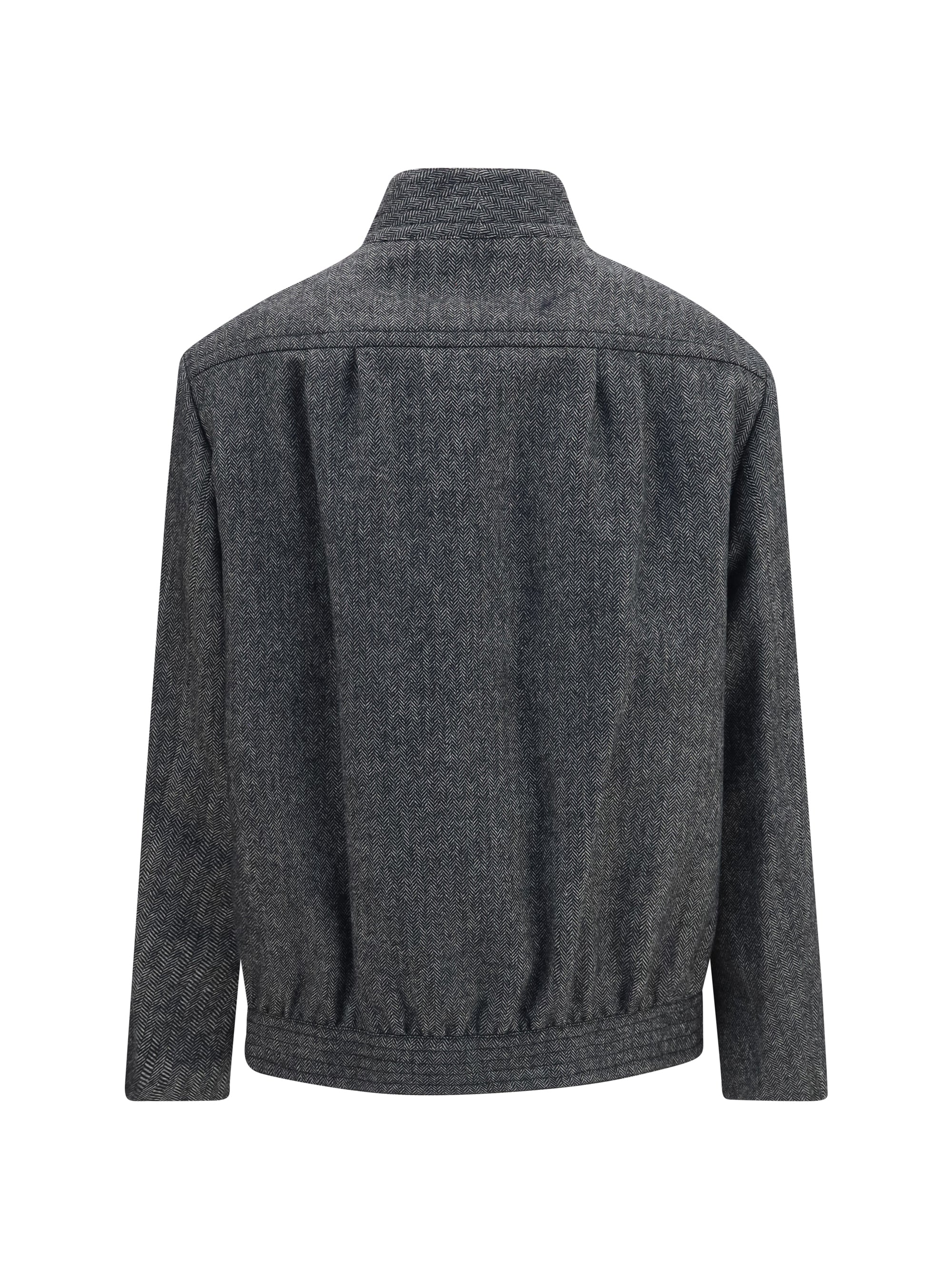 coiba herringbone wool blend jacket