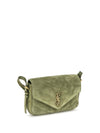 small loulou matelassé suede shoulder bag