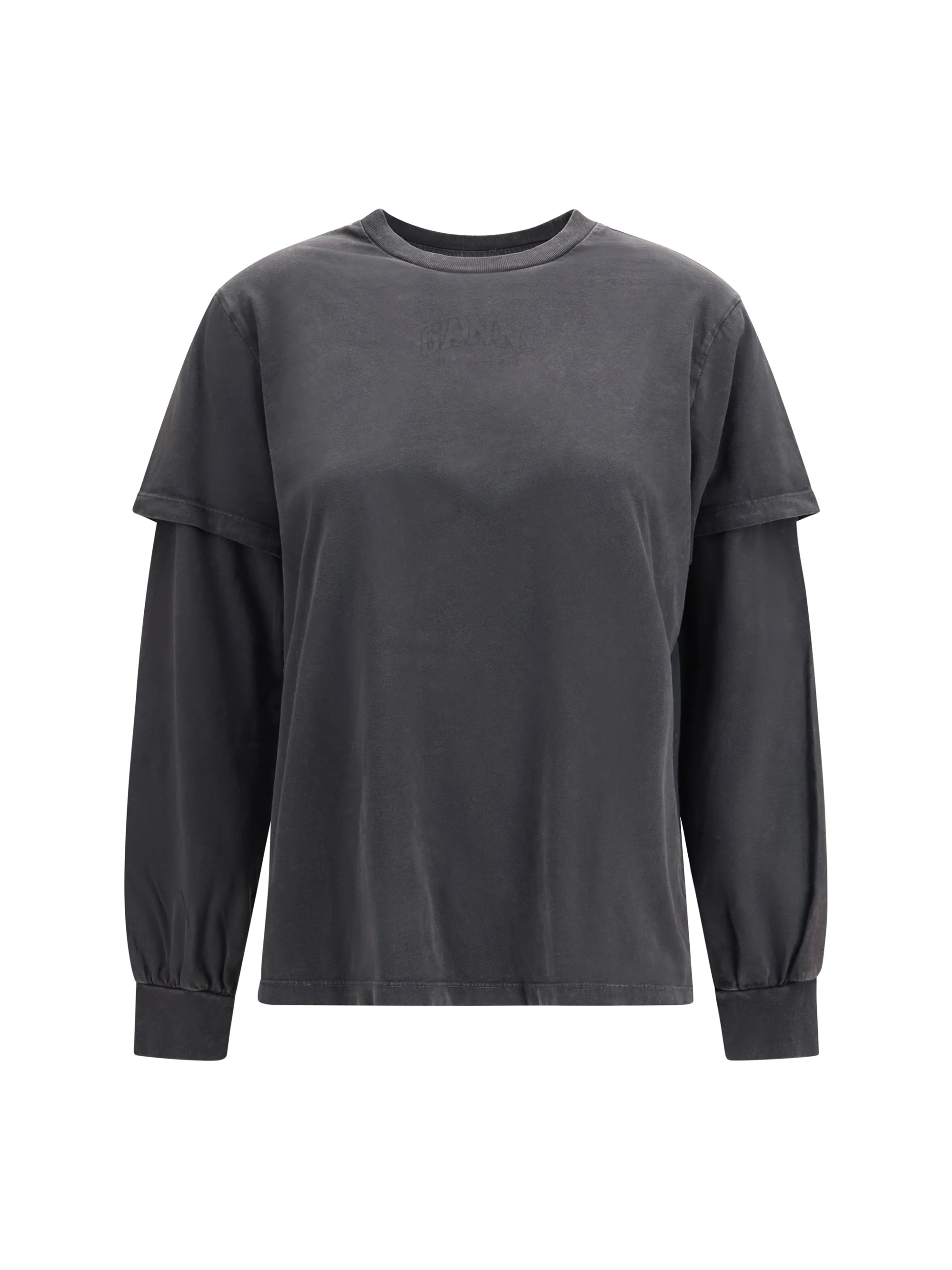 GANNI M future heavy jersey long-sleeve t-shirt