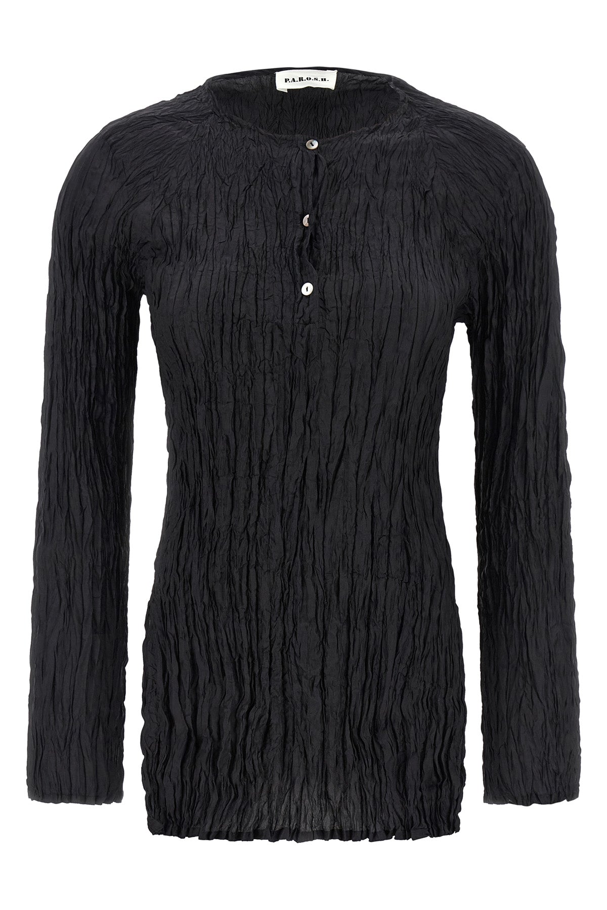 soph crinkle silk blouse