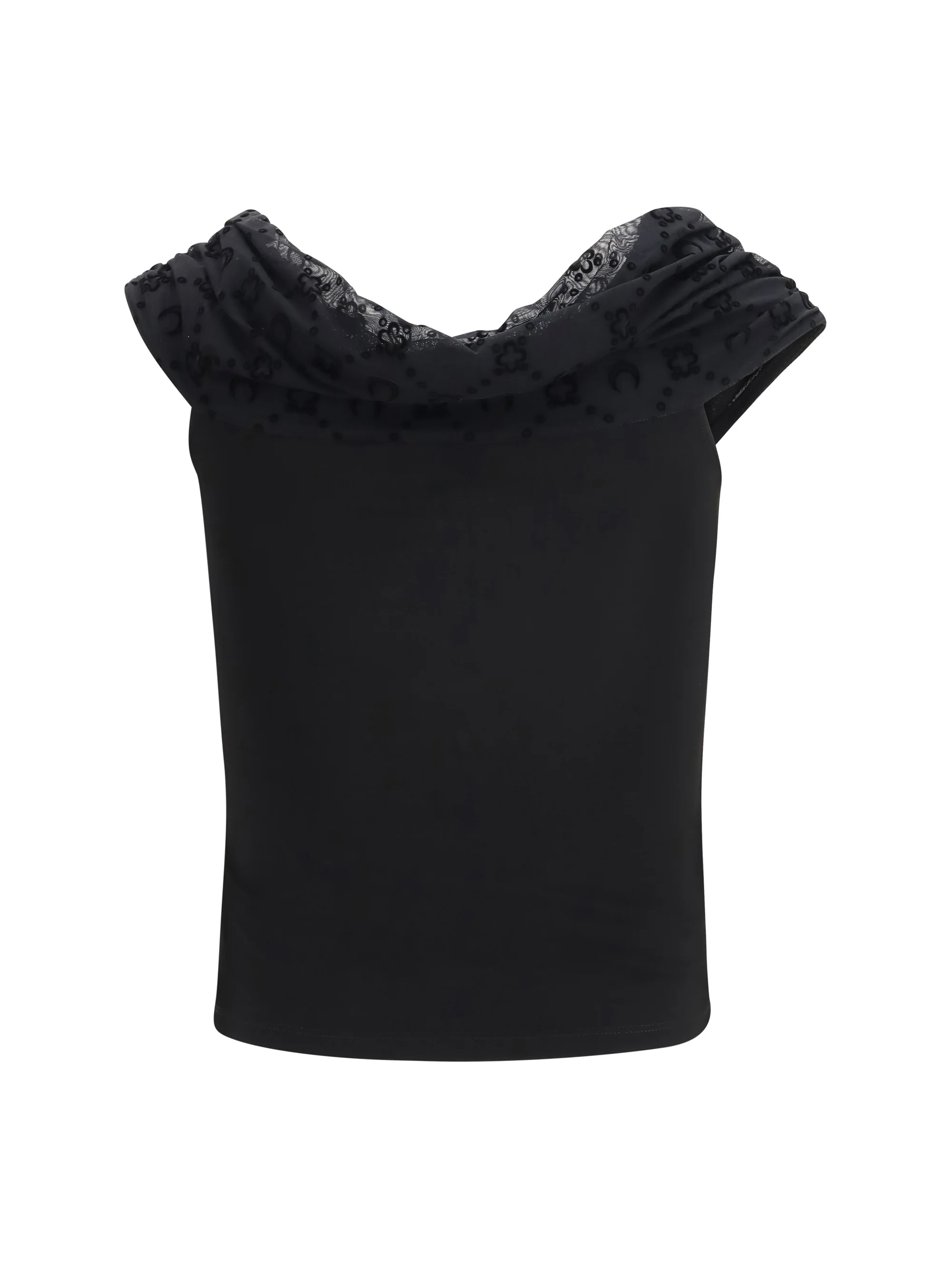 MARINE SERRE 36 off shoulder draped top