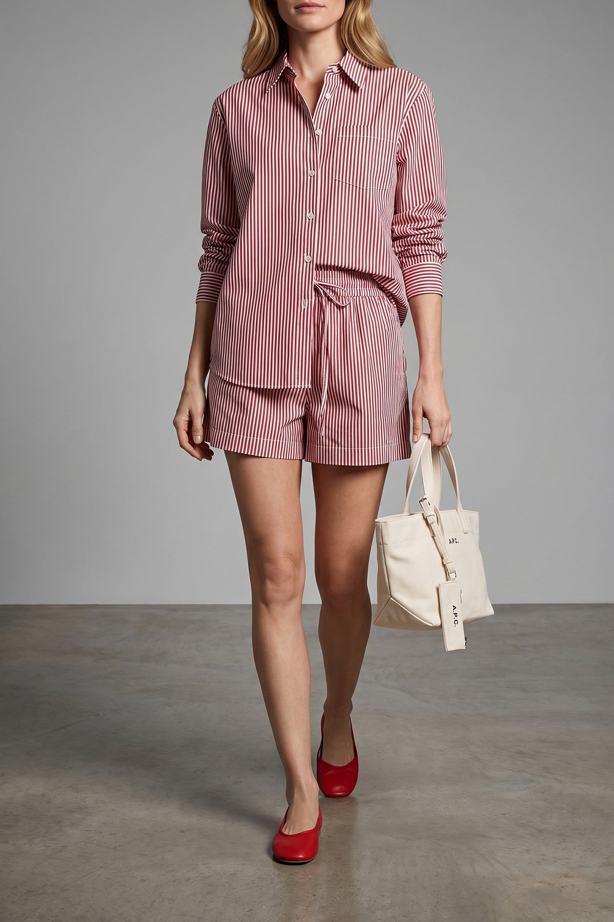 P.A.R.O.S.H. S cashine striped cotton poplin shirt