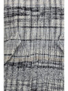 oversized check wool-blend bomber jacket