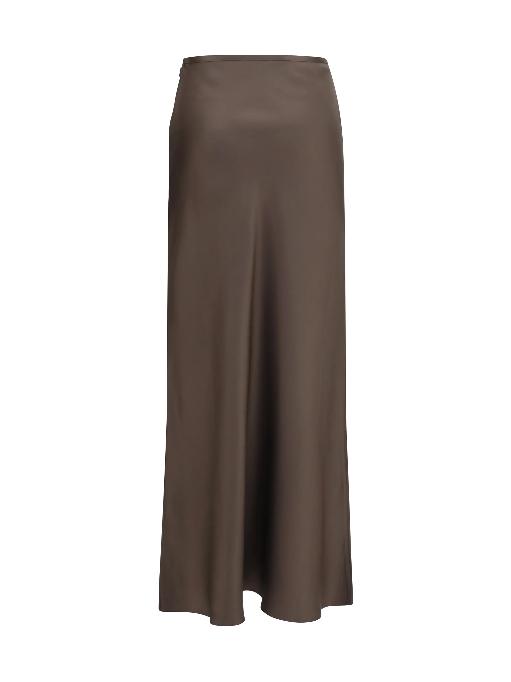 silk twill a-line maxi skirt