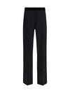 stretch silk satin pants