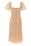 floral lace midi dress
