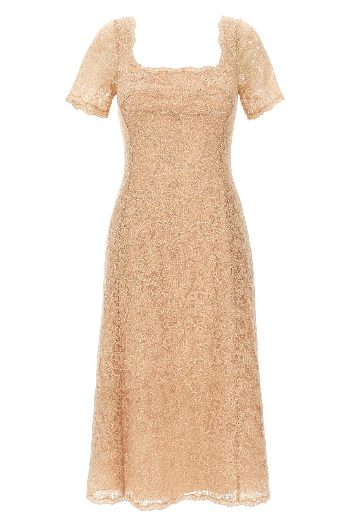 ERMANNO SCERVINO 46 floral lace midi dress