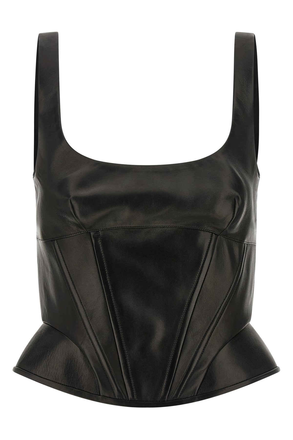 ERMANNO SCERVINO 42 leather top