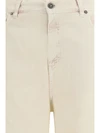 wide-leg cotton denim jeans