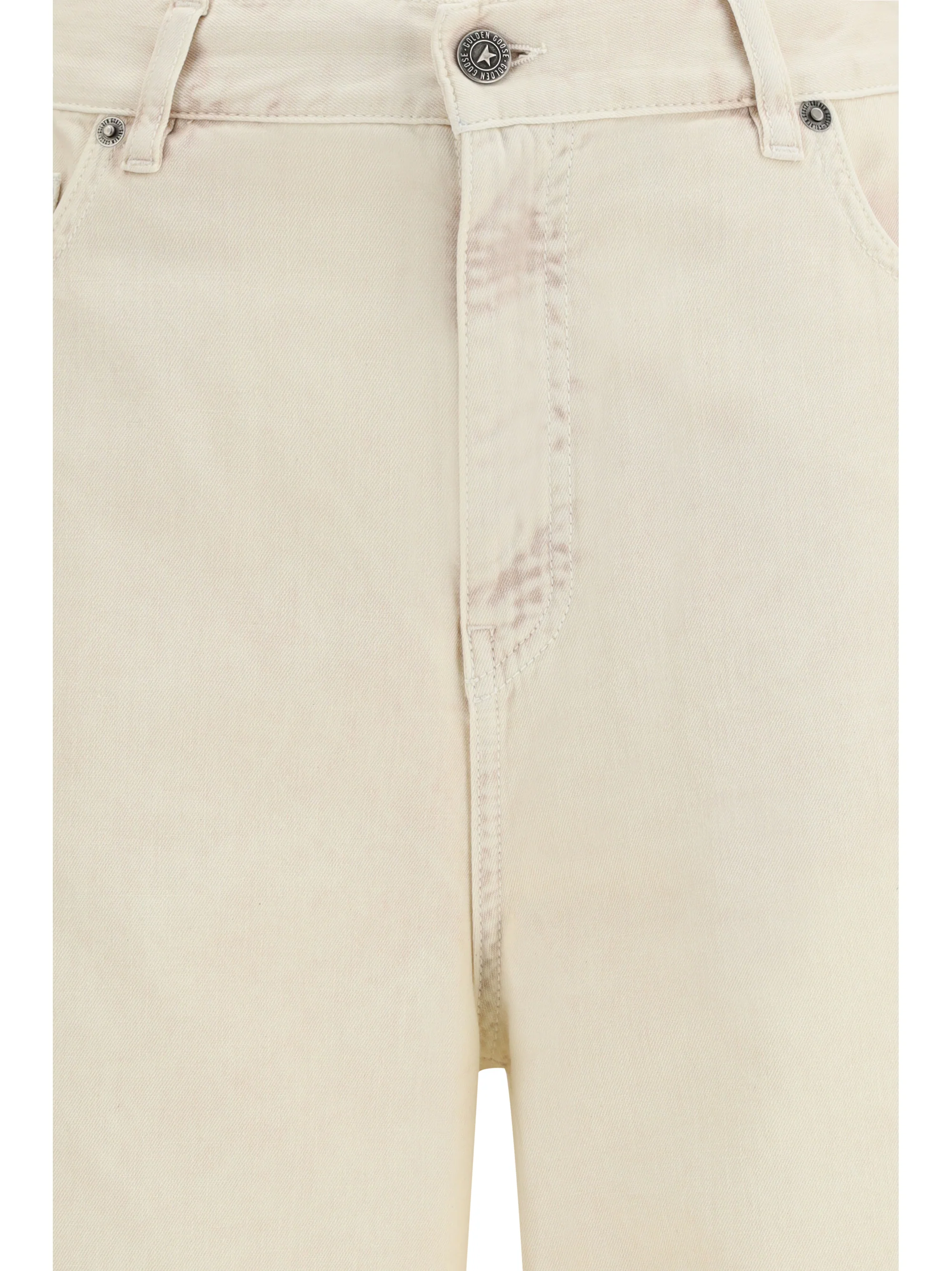 wide-leg cotton denim jeans