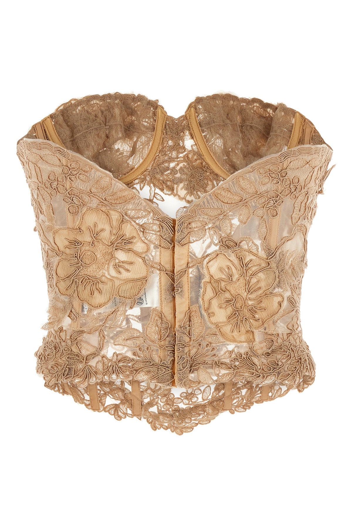 ERMANNO SCERVINO 42 rebrodè lace top placed
