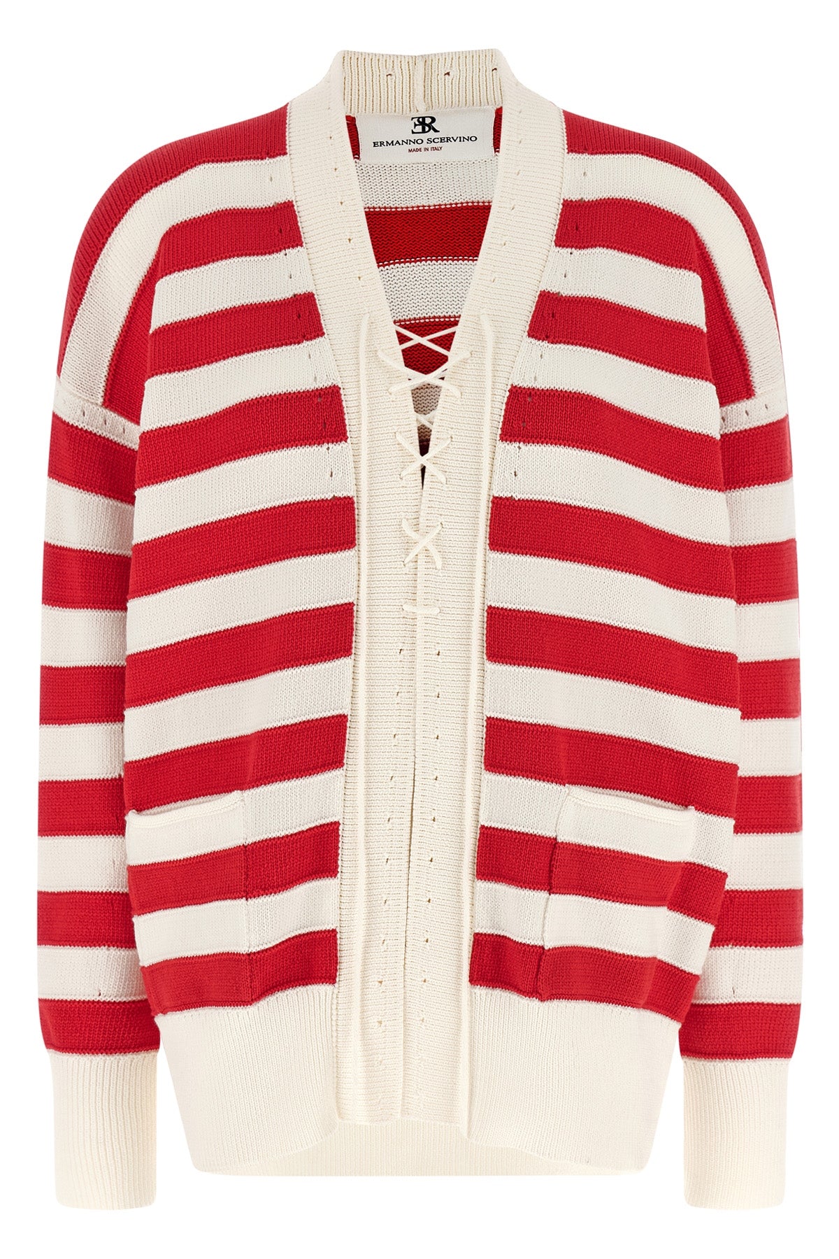 ERMANNO SCERVINO 40 crochet cotton blend cardigan