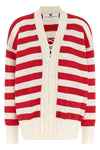crochet cotton blend cardigan
