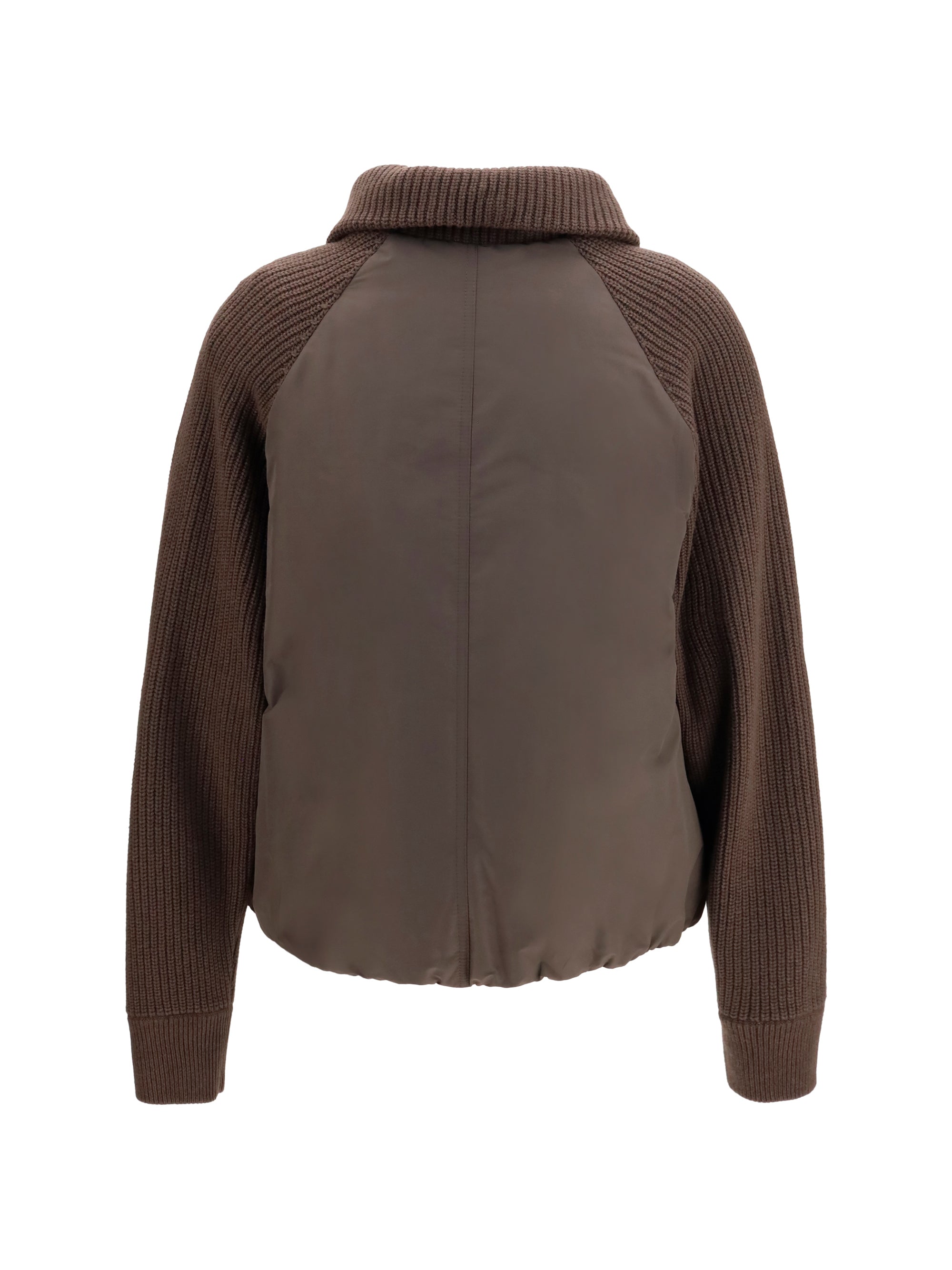 BRUNELLO CUCINELLI 42 down jacket with wool sleeves