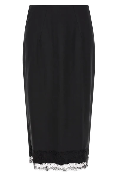 the ermanno scervino longuette skirt redefines the codes of tailoring through an