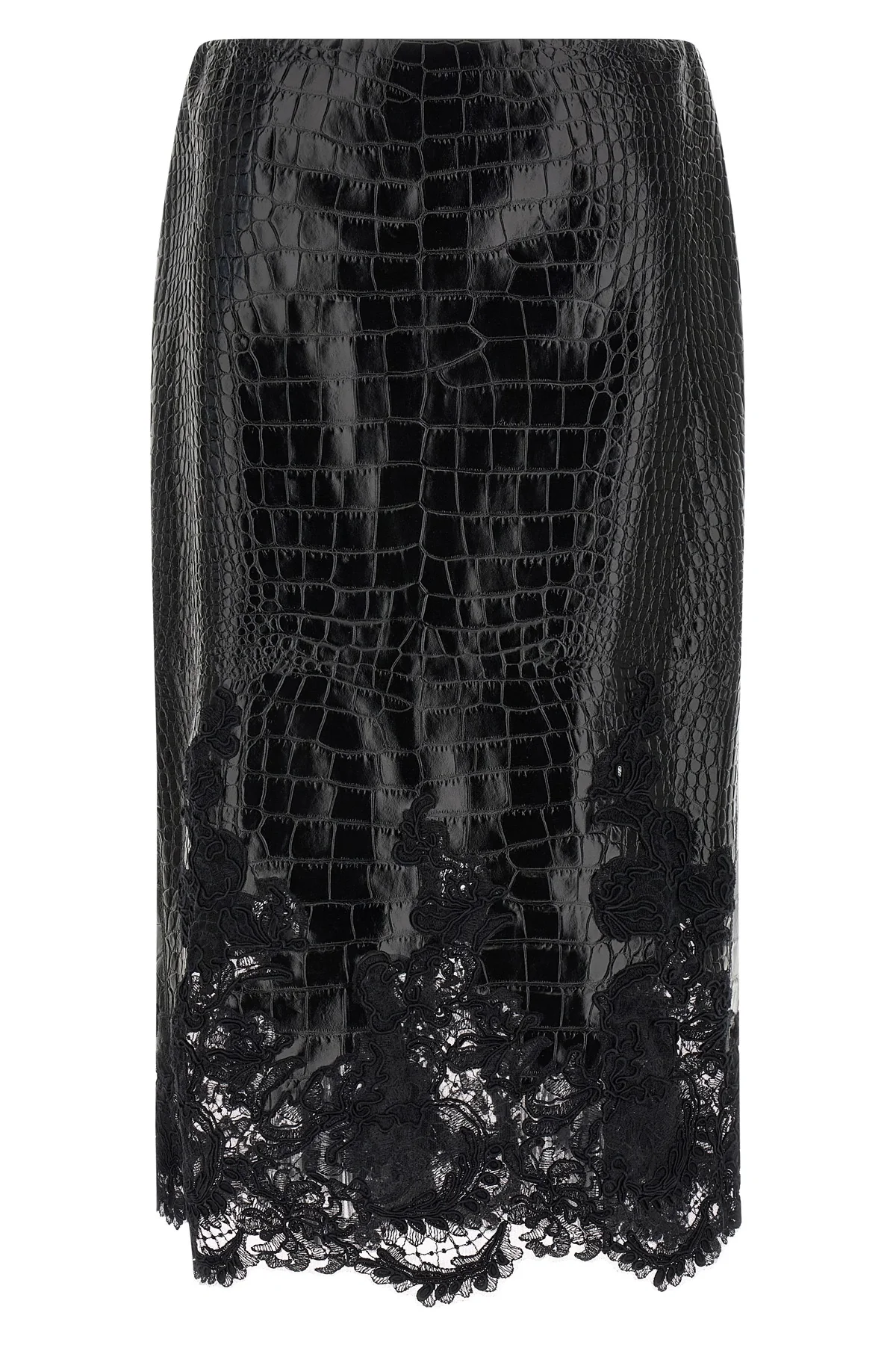 the ermanno scervino skirt defines a precise sartorial narrative through the con