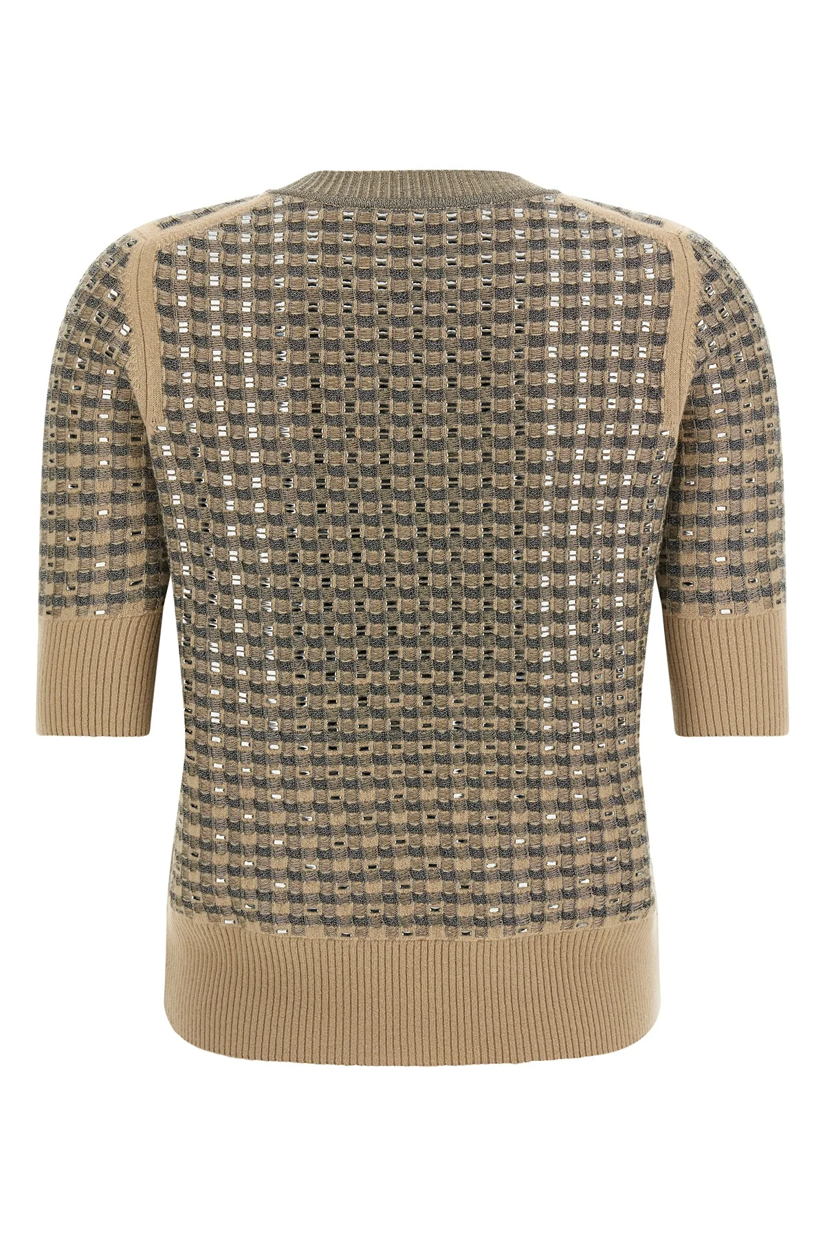 ERMANNO SCERVINO L the ermanno scervino short-sleeved sweater stands out for its sophisticated knit