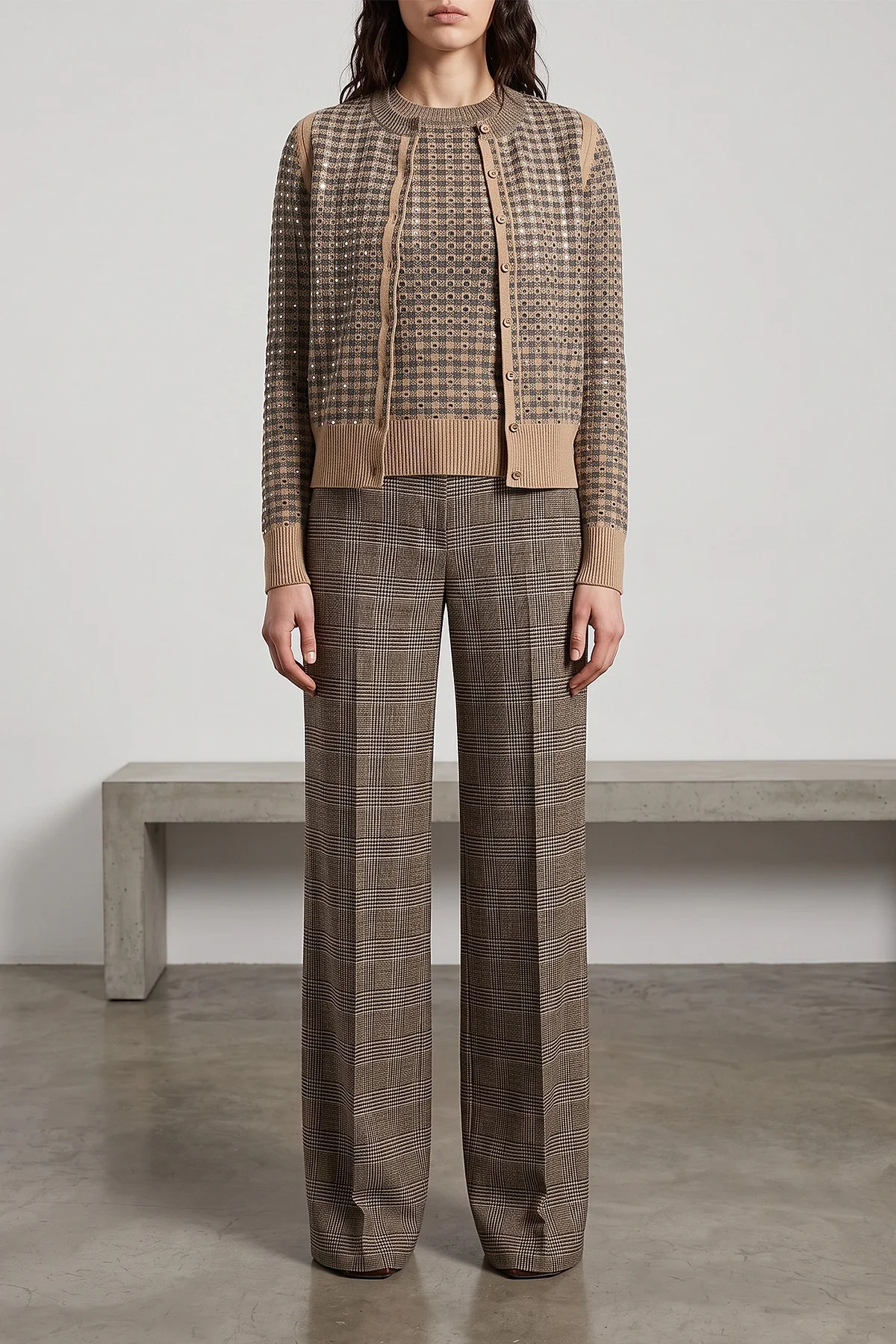 the ermanno scervino cardigan features sophisticated knitting characterized by a