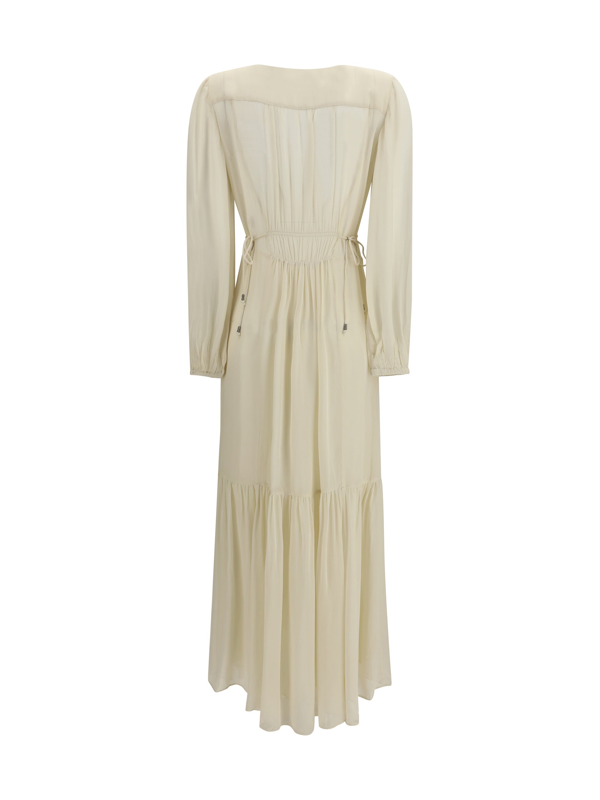 MARANT ETOILE 38 buttoned sheer long dress