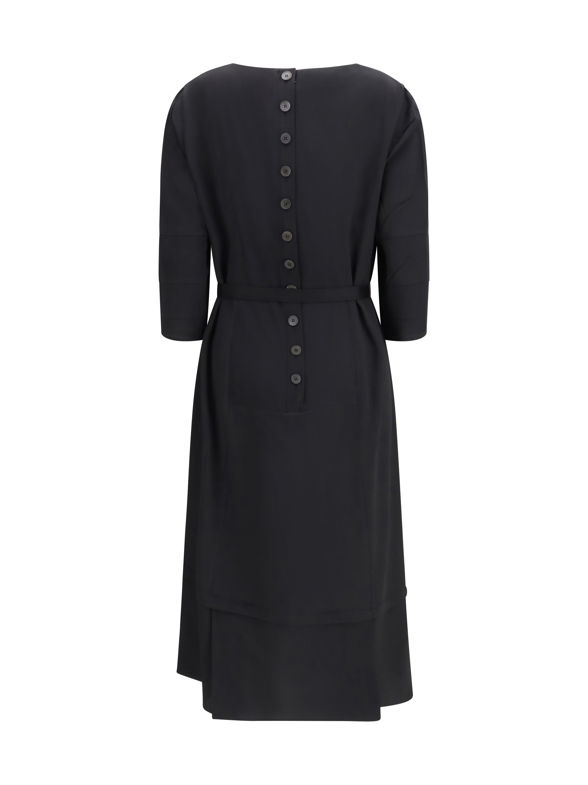 PRADA 40 wool and silk midi dress