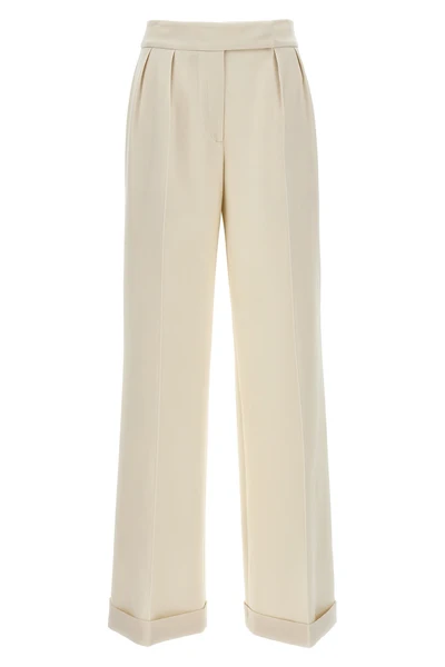 stretch wool jersey trousers