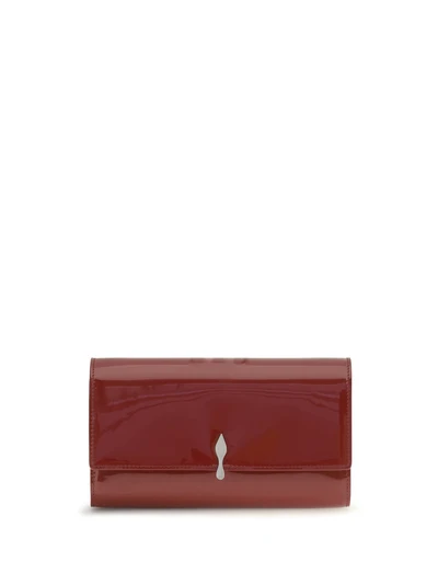 bettina patent leather chain wallet