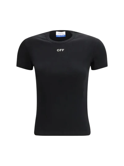 off stamp rib basic t-shirt