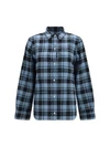 check flannel padded overshirt