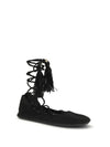 the sound of the sea lace-up ballerinas