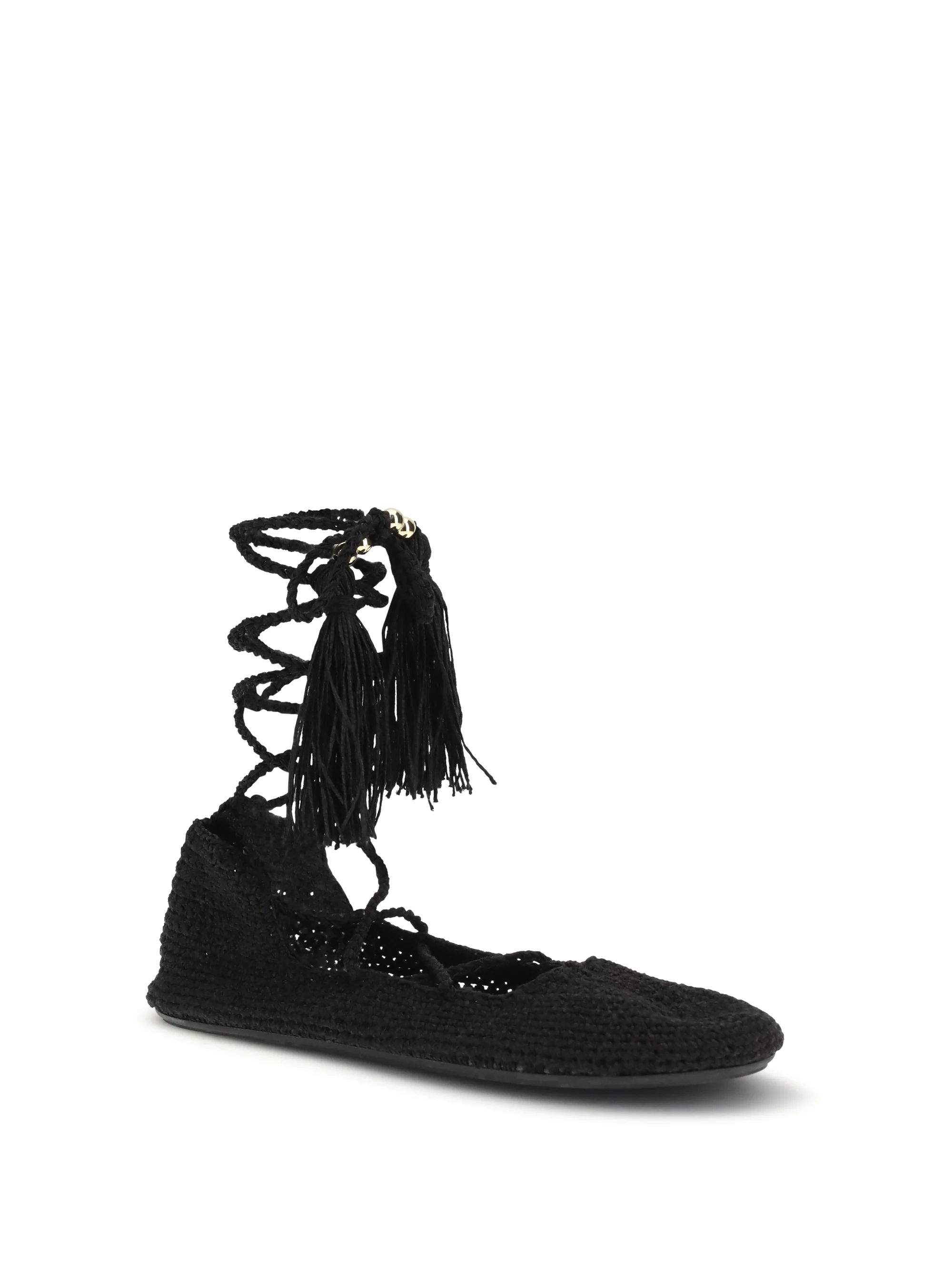 the sound of the sea lace-up ballerinas