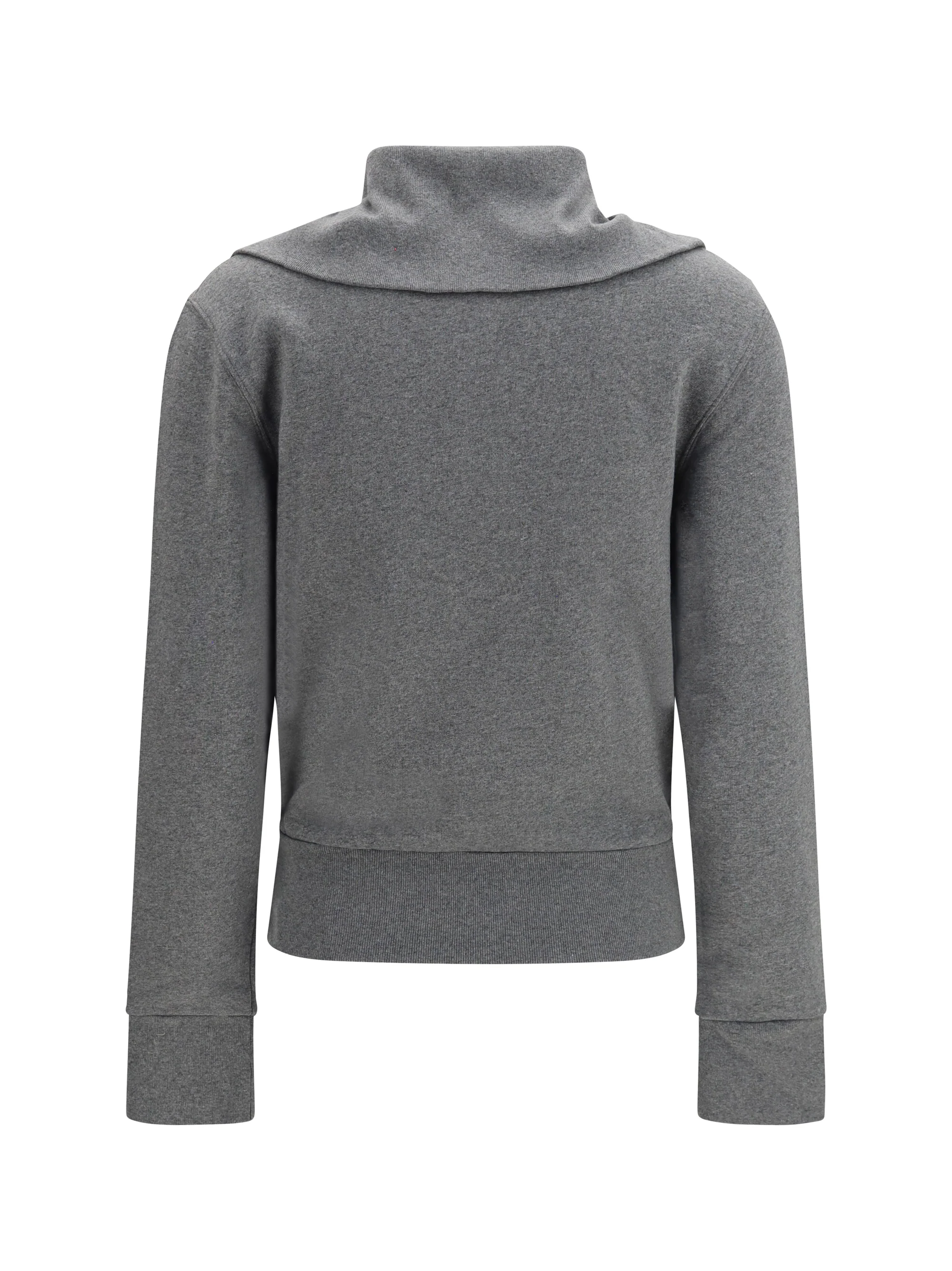 fitted zip-up hoodie