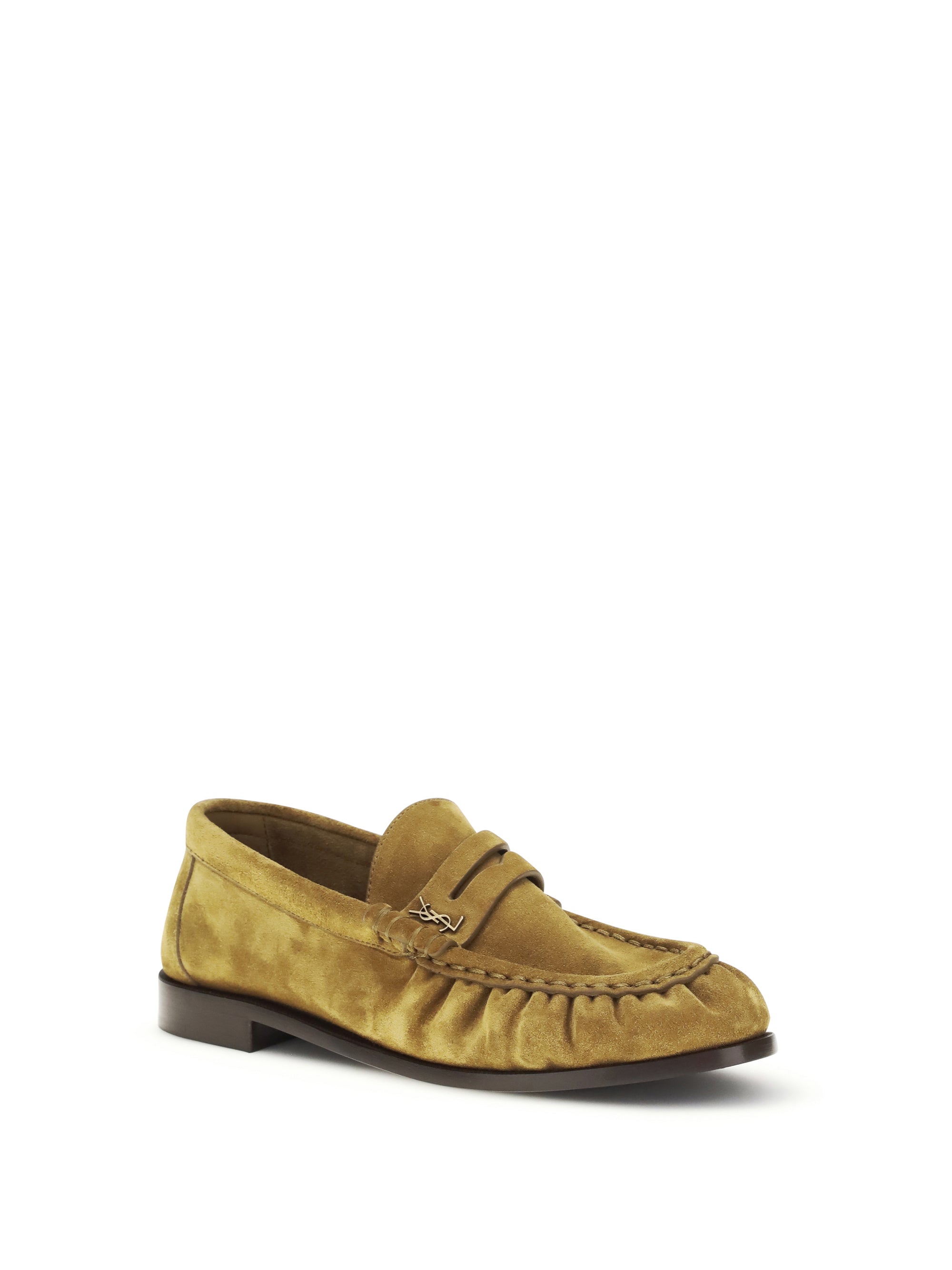 SAINT LAURENT 38 suede le loafer loafers 