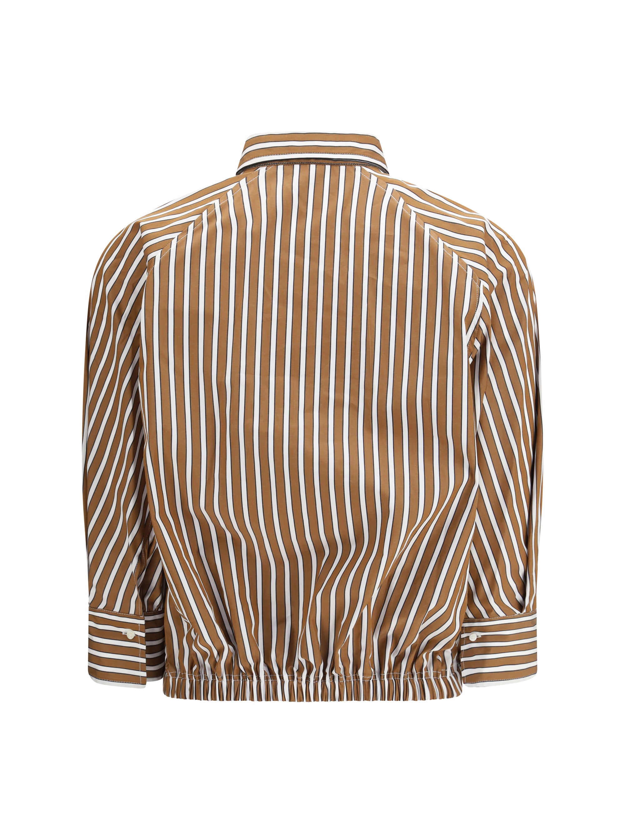 BRUNELLO CUCINELLI S shadow stripe poplin shirt 