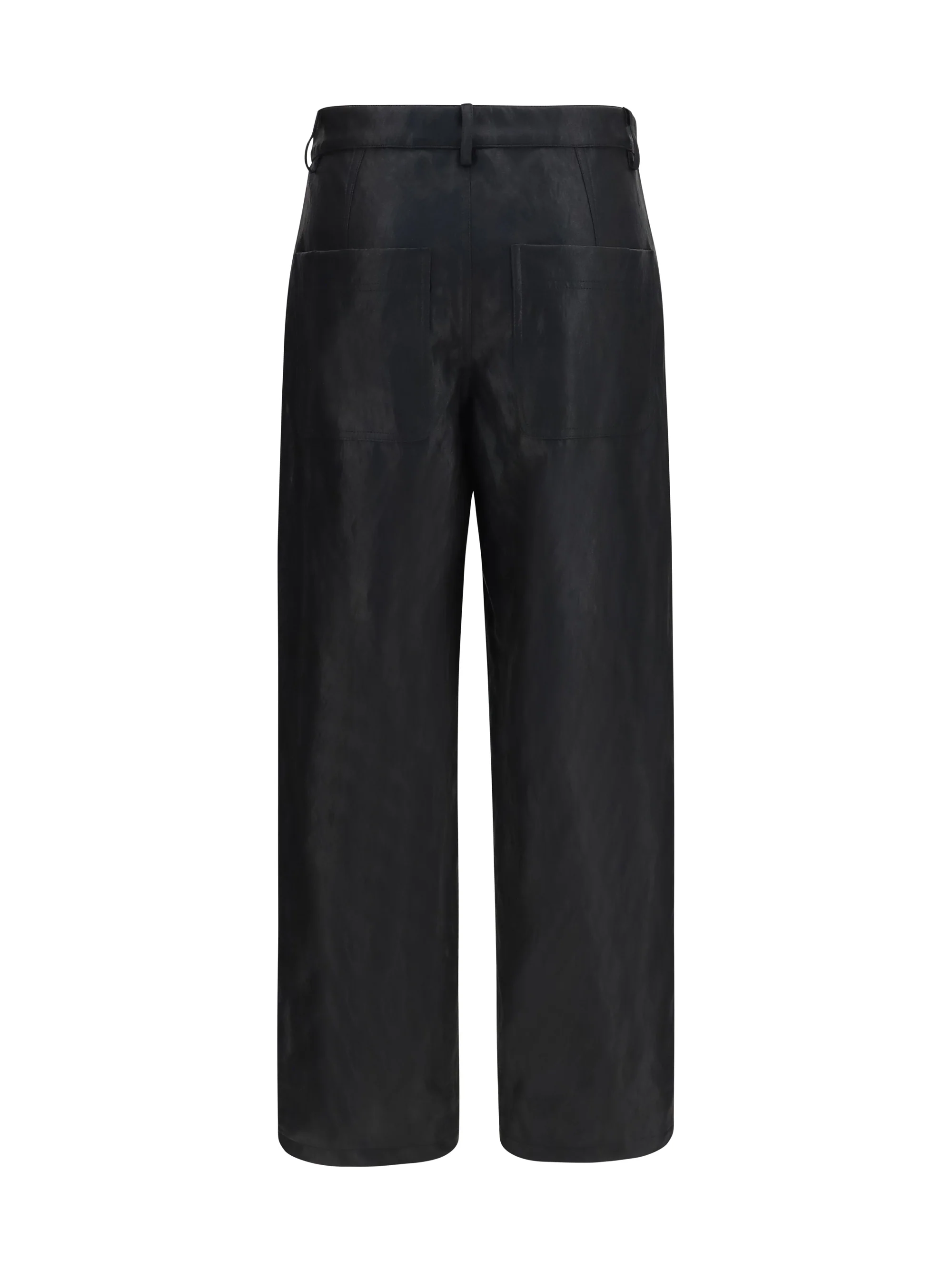 KRISTINA TI 40 straight-leg faux leather pants with vintage effect